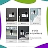 Tensea ABS Mobile Phone Charging Stand, Multi-Functional Storage Holder, Bedside Fixed Rack, Bedroom, Office Accessories, Acrylonitrile Butadiene Styrene, White 01, Portable Electronic Devices, 9.9x3x8.6 cm