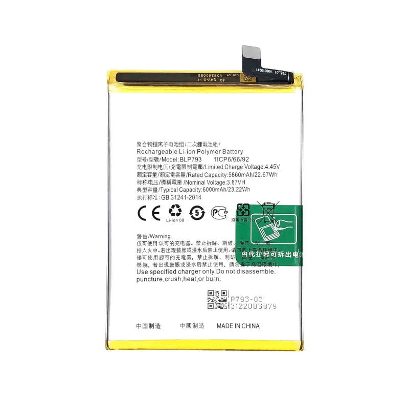 BLP793 Replacement Battery for OPPO F19s – 5000mAh Premium Mobile Battery Module