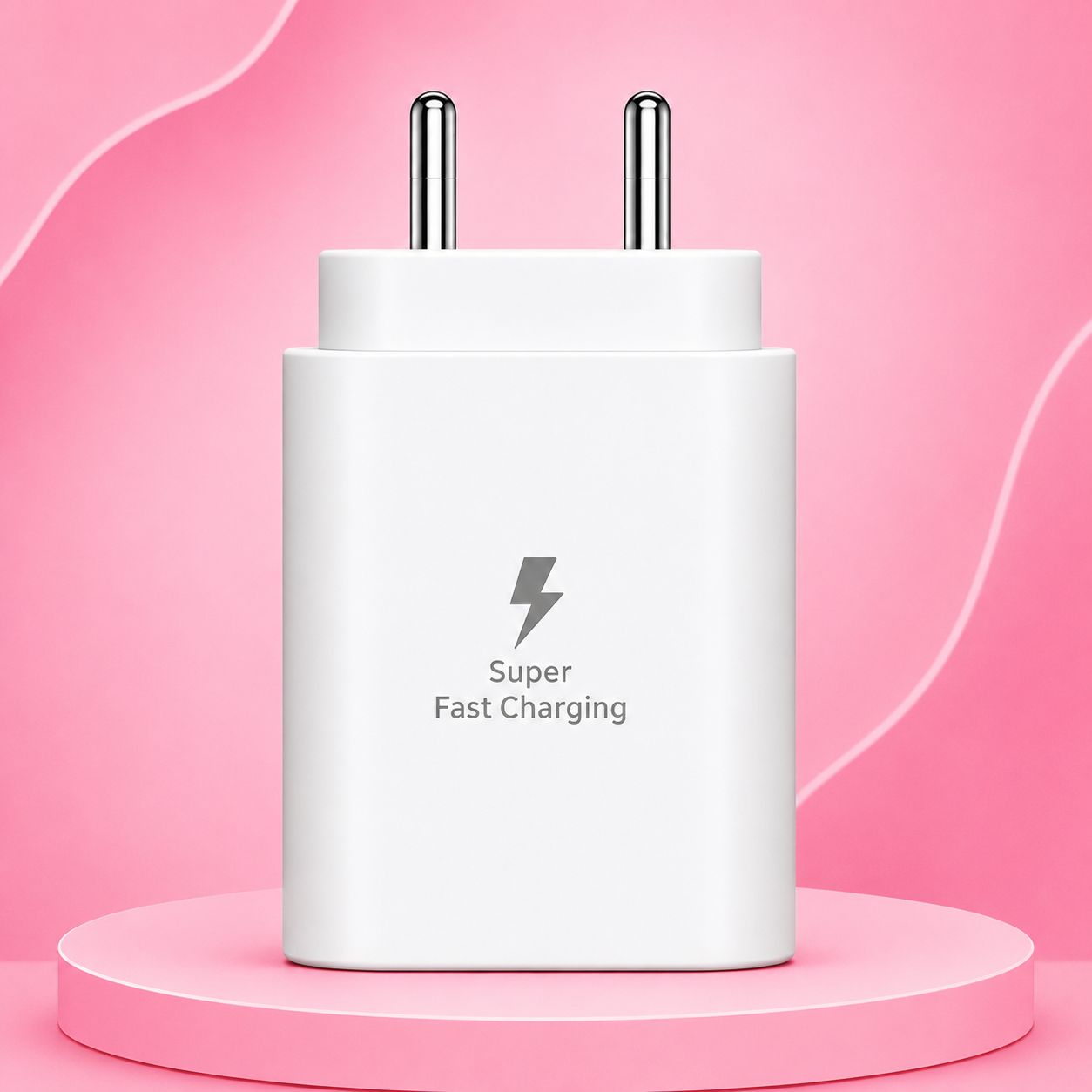 Samsung 25W PD USB-C Super Fast Charging Adapter – Type-C Power Adapter (White)