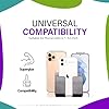 Tensea ABS Mobile Phone Charging Stand, Multi-Functional Storage Holder, Bedside Fixed Rack, Bedroom, Office Accessories, Acrylonitrile Butadiene Styrene, White 01, Portable Electronic Devices, 9.9x3x8.6 cm