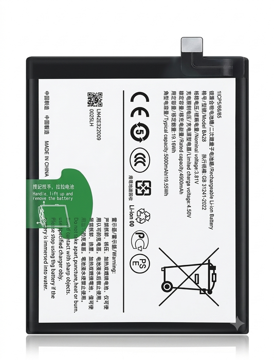 BA28 Replacement Battery for Vivo T3 5G (V2334) – 5000mAh High-Capacity Mobile Battery Module