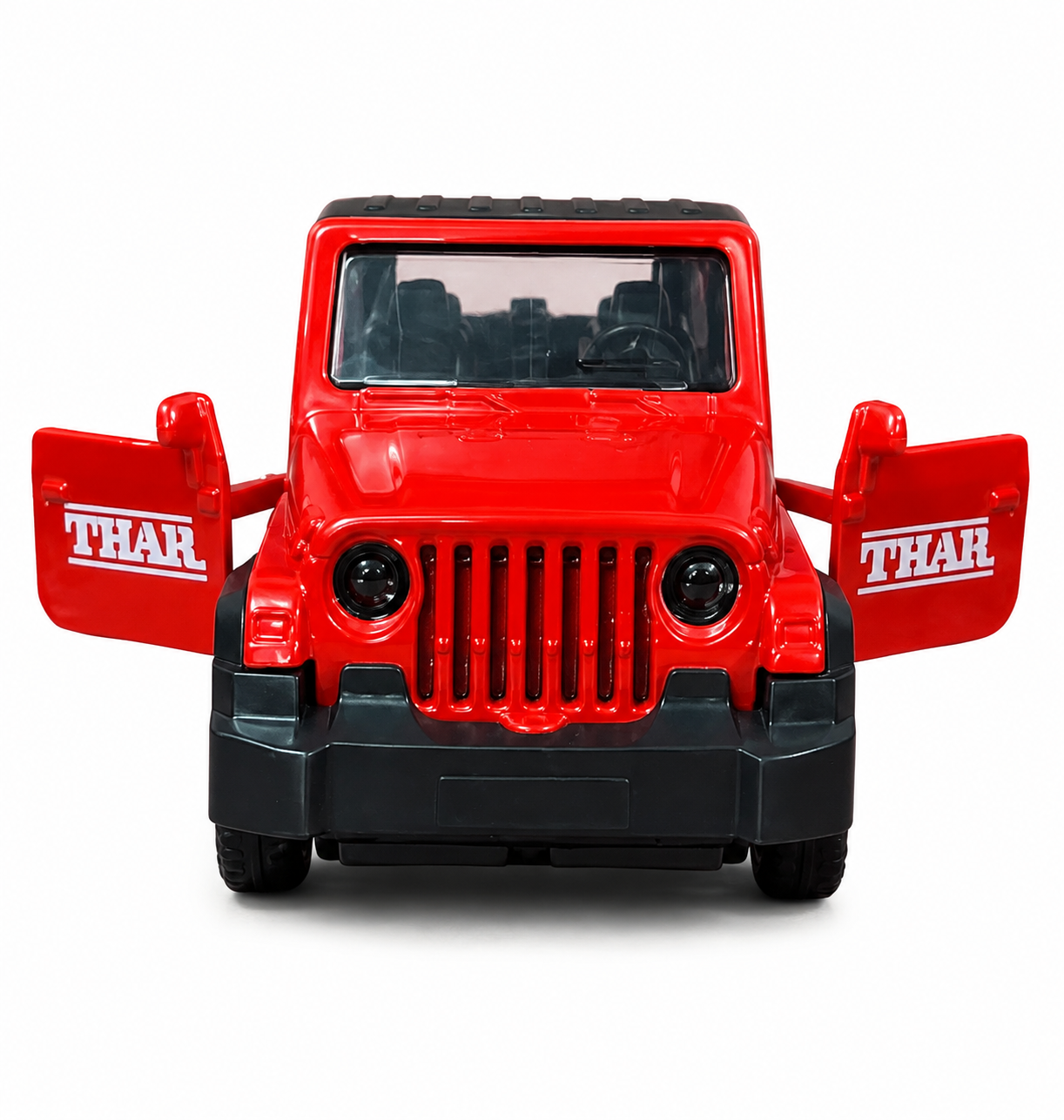 MCFIVE High Quality Pull Back Metal Thar Toy Car – Red Diecast Off-Road SUV Model