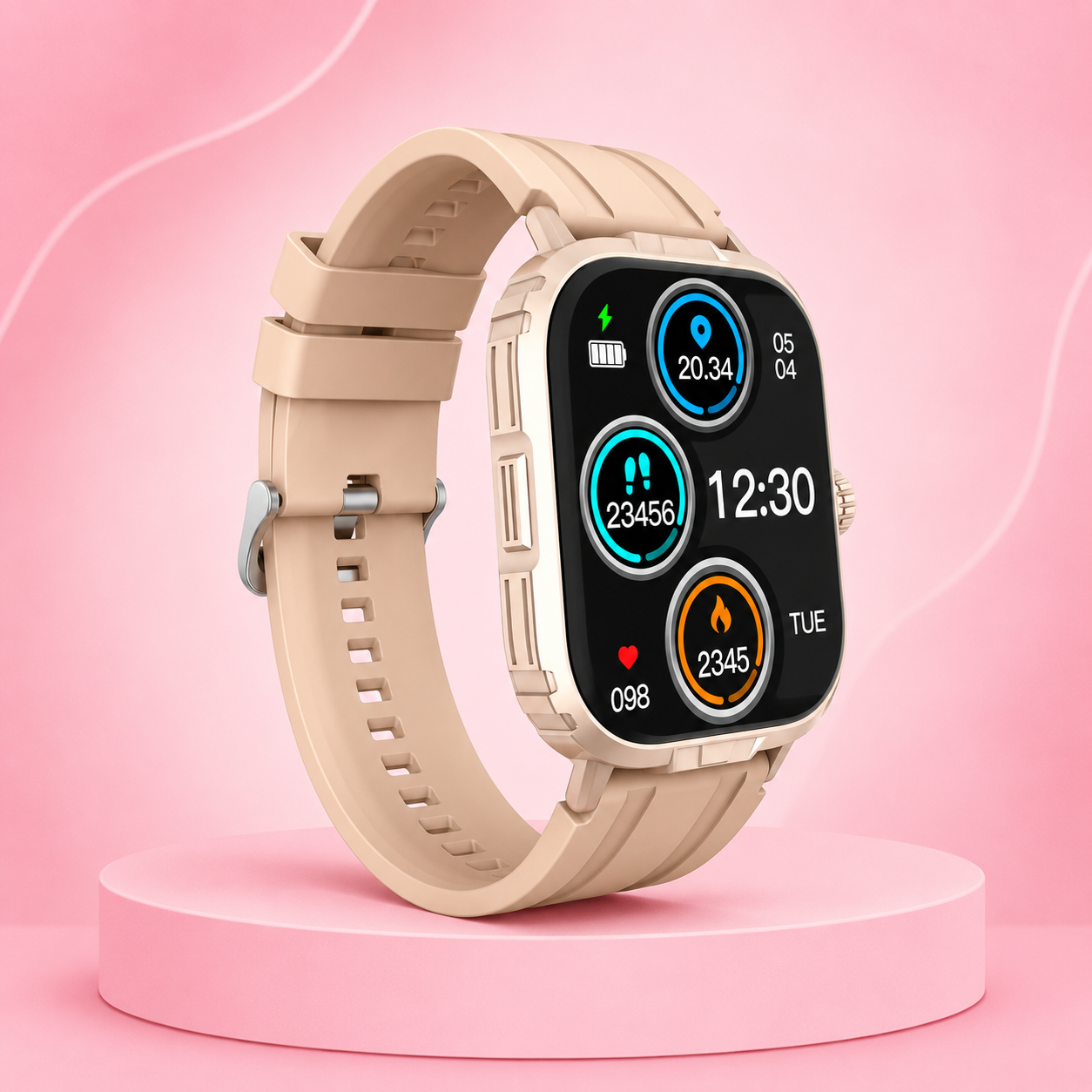 Syncro X-70 Smart Watch – Wireless Charging, Bluetooth 5.0 & Up to 20 Days Standby