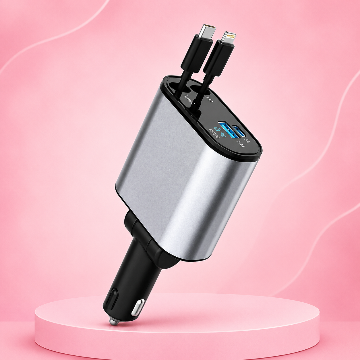 Never Run Out of Battery on Road Trips! | 120W Fast Car Charger |