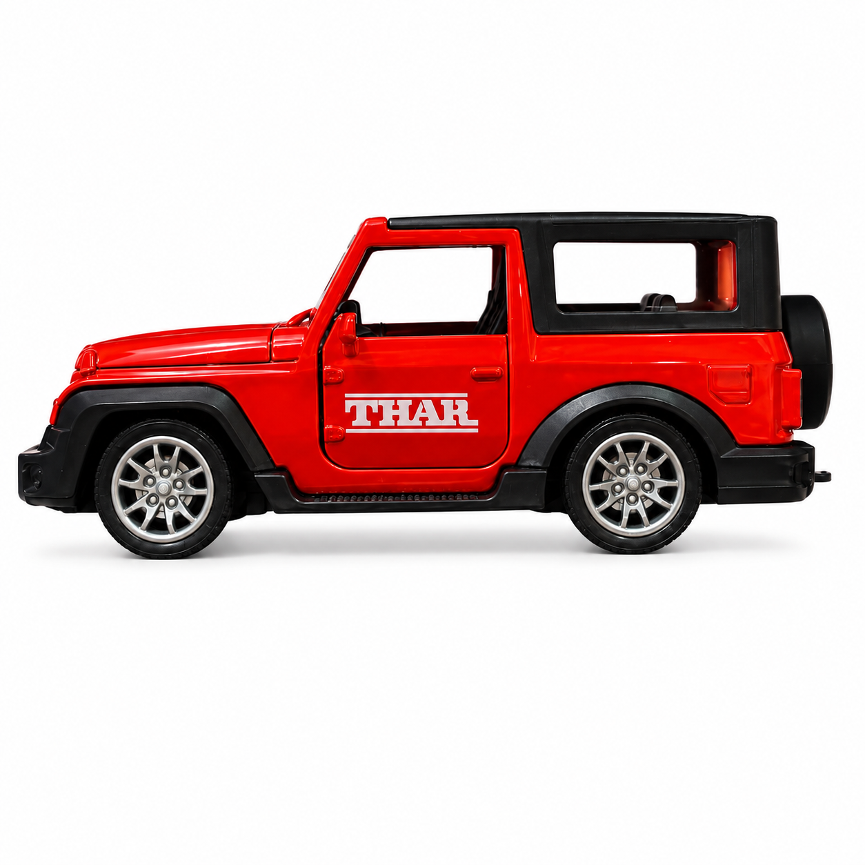 MCFIVE High Quality Pull Back Metal Thar Toy Car – Red Diecast Off-Road SUV Model
