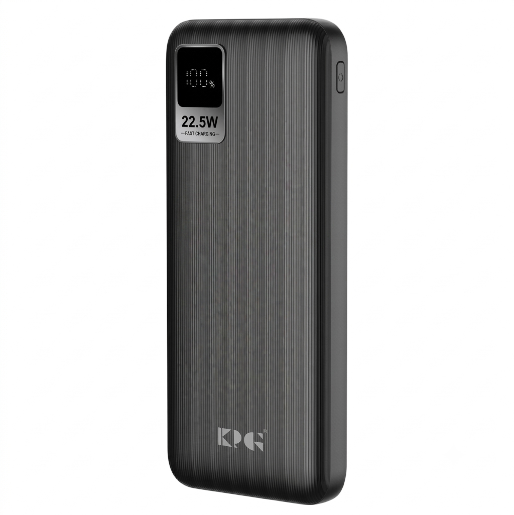 KPG 10000mAh Portable Power Bank – 22.5W Fast Charging with Power Delivery (PD) & QC 3.0, Digital LED Display