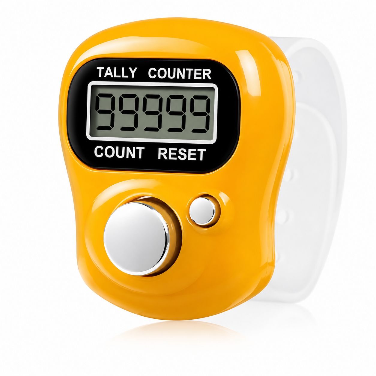 Digital Hand Finger Tally Counter (Set of 2) – Portable Electronic Ring for Tasbih, Jaap Mala, and Stitch Counting (Multicolour)