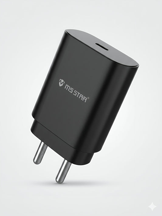 MS STAR 45W Ultra-Fast Wall Charger | PD & QC 3.0 Support | SuperVOOC Charge for Smartphones