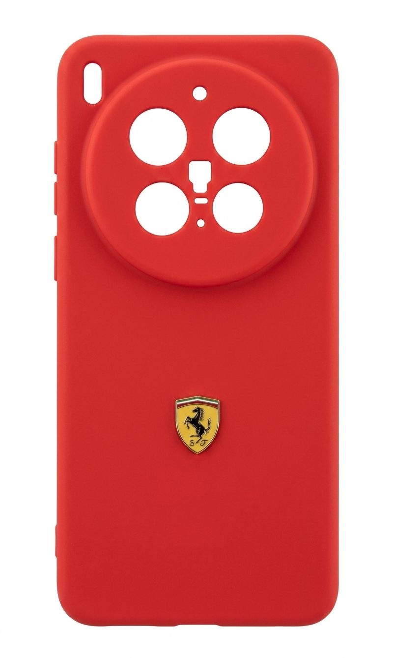 Ferrari Edition Silicone Case for Vivo X100 Pro 5G – Premium Red High-Protection Pouch