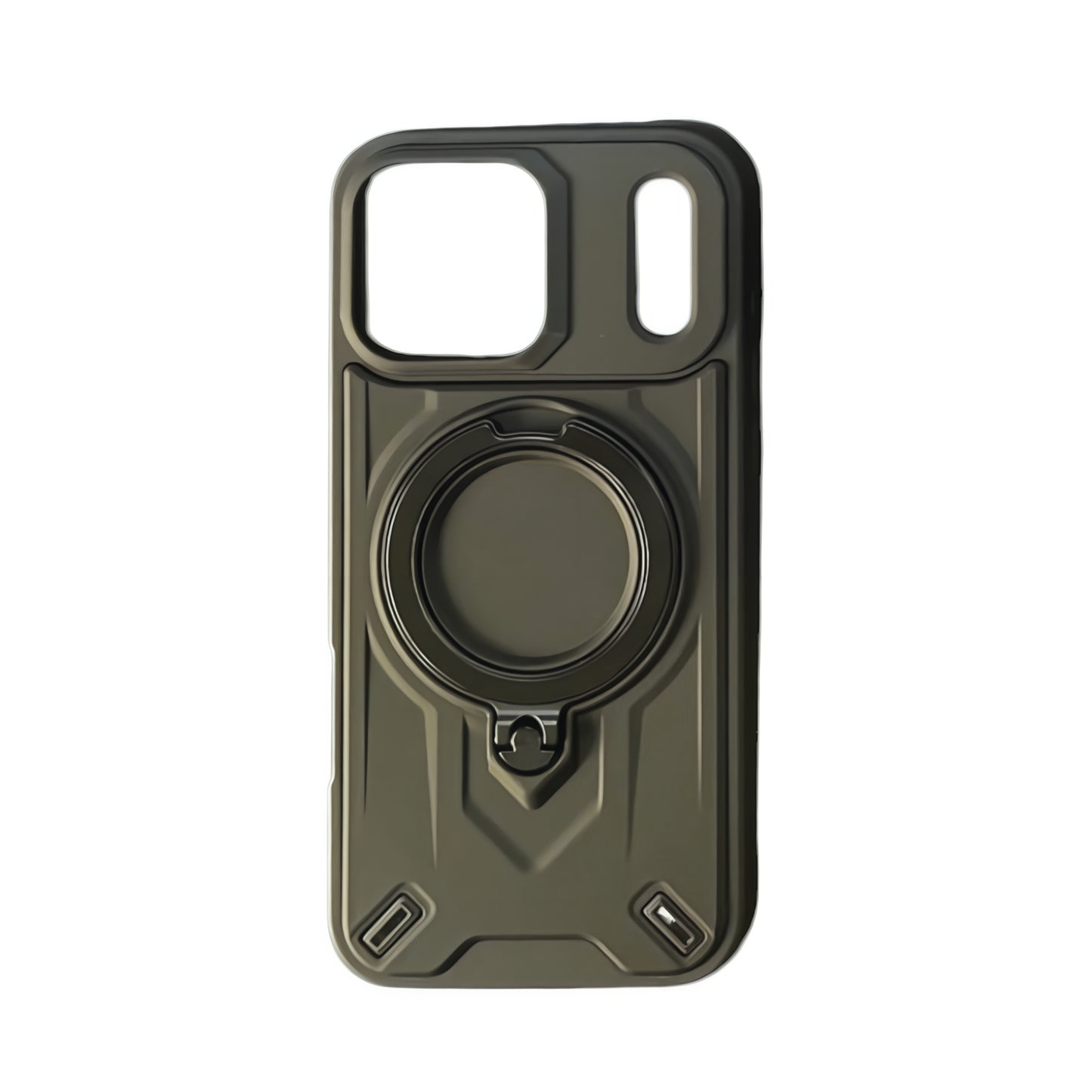 iPhone 17 Pro Magnetic Ring Stand Shockproof Case | 360° Rotating Holder | Military Grade Protection | Anti-Scratch Back Cover