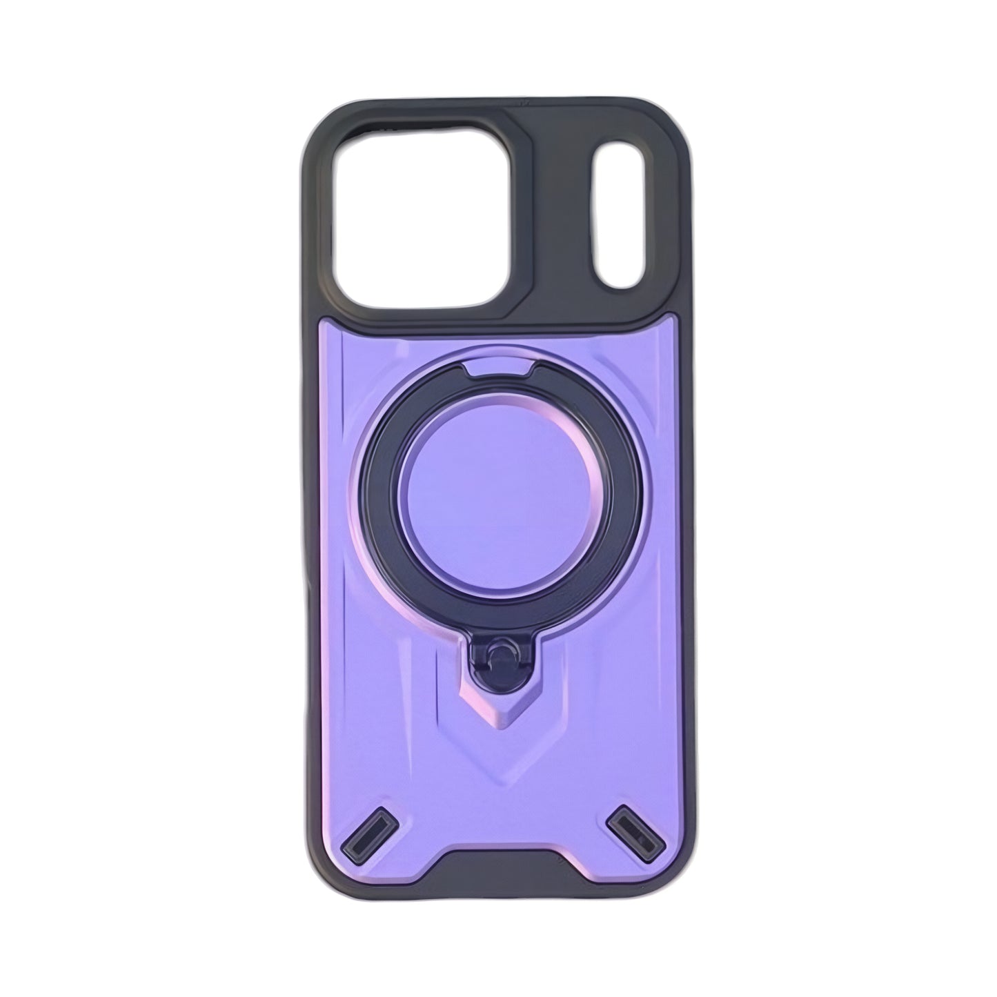 iPhone 17 Pro Magnetic Ring Stand Shockproof Case | 360° Rotating Holder | Military Grade Protection | Anti-Scratch Back Cover
