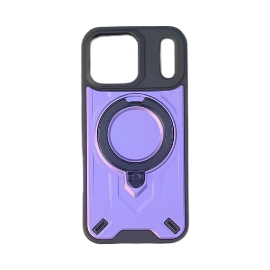 iPhone 17 Pro Magnetic Ring Stand Shockproof Case | 360° Rotating Holder | Military Grade Protection | Anti-Scratch Back Cover