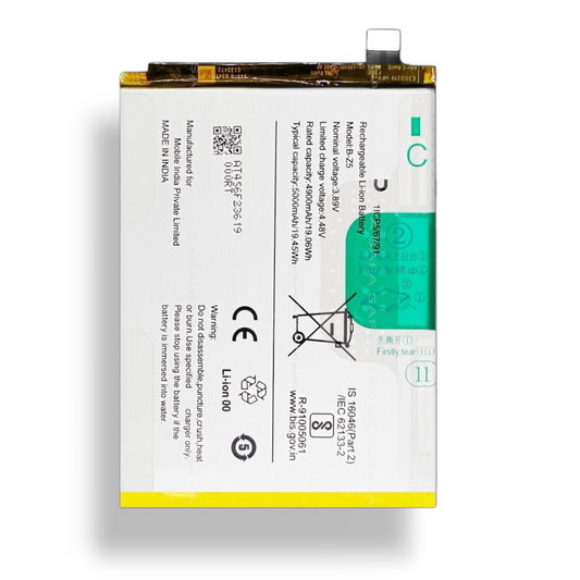 VIVO B-Z5 High-Capacity Mobile Battery | 5000mAh | Compatible with VIVO Y36 / Y27 5G | 100% Genuine Capacity