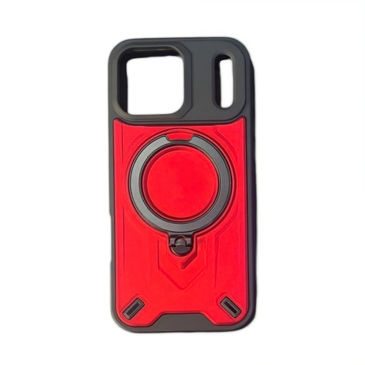iPhone 17 Pro Magnetic Ring Stand Shockproof Case | 360° Rotating Holder | Military Grade Protection | Anti-Scratch Back Cover