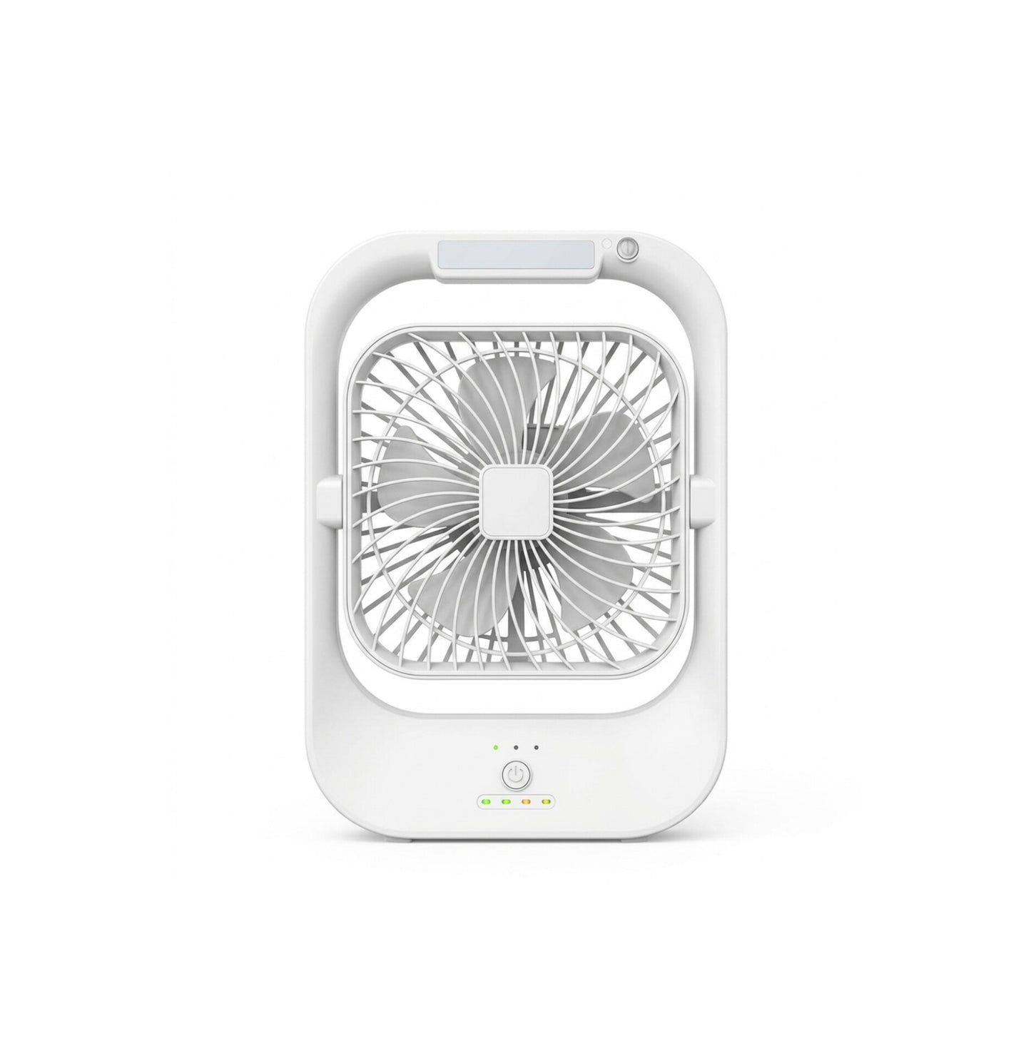 RD Ecoflow DF-01 Rechargeable Fan with LED Light – 4000mAh Battery & Solar Charging Support