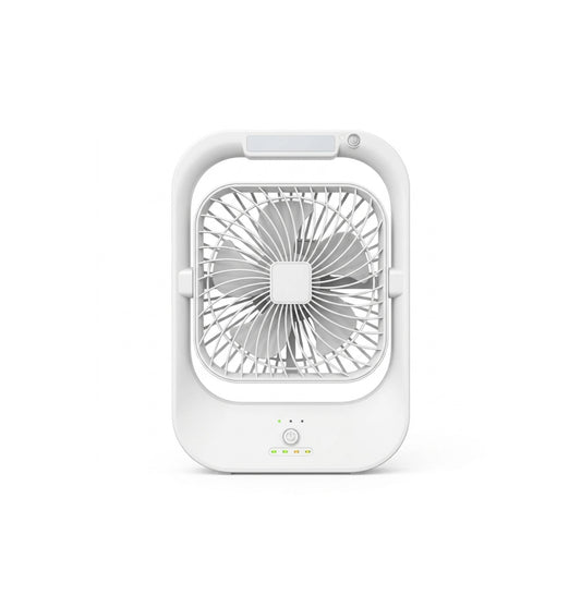 RD Ecoflow DF-01 Rechargeable Fan with LED Light – 4000mAh Battery & Solar Charging Support
