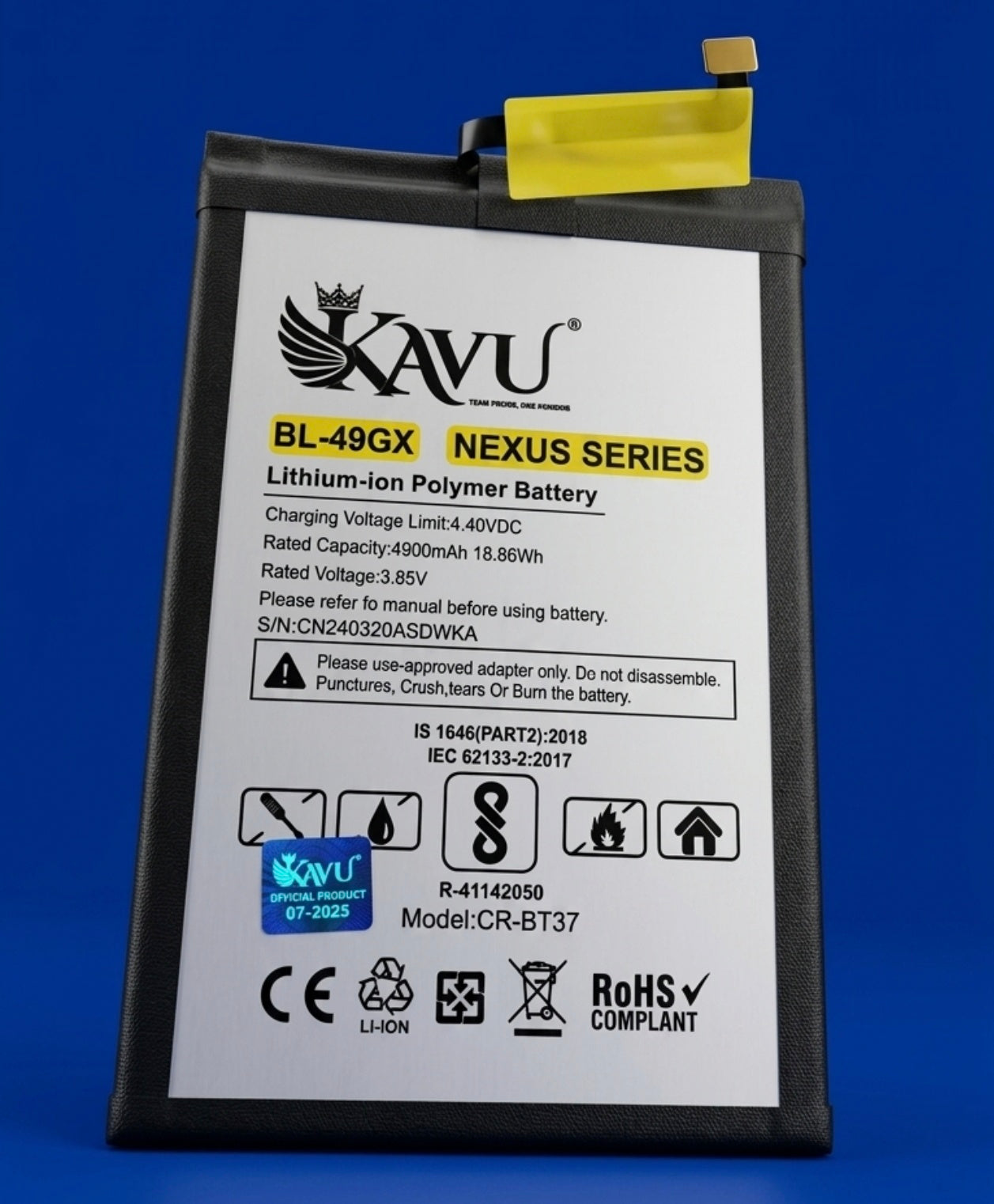 BL-49GX Replacement Battery for Infinix Hot 11s – 5000mAh / 4900mAh High-Capacity Mobile Battery