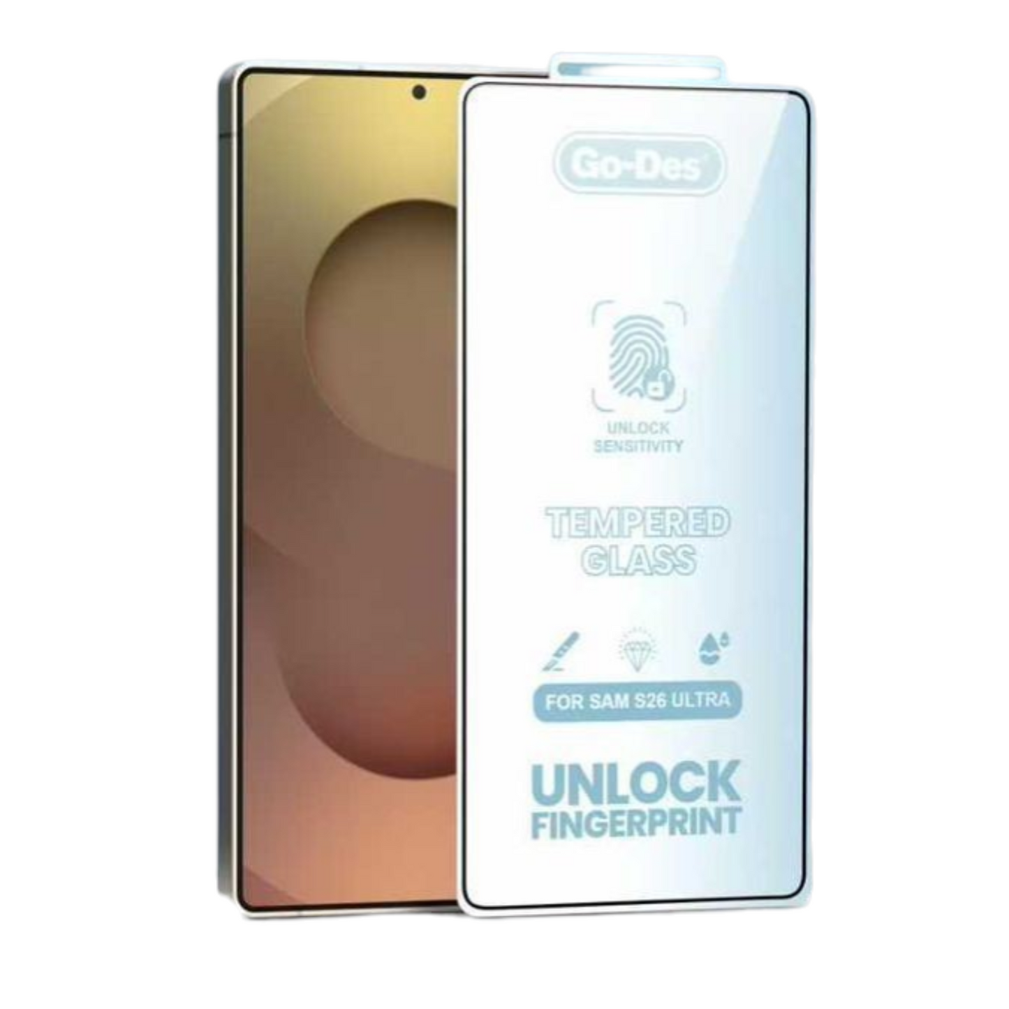 Go-Des GD-GT673, S26 ULTRA premium tempered glass screen protector | specifically designed for the Samsung Galaxy S26 Ultra.