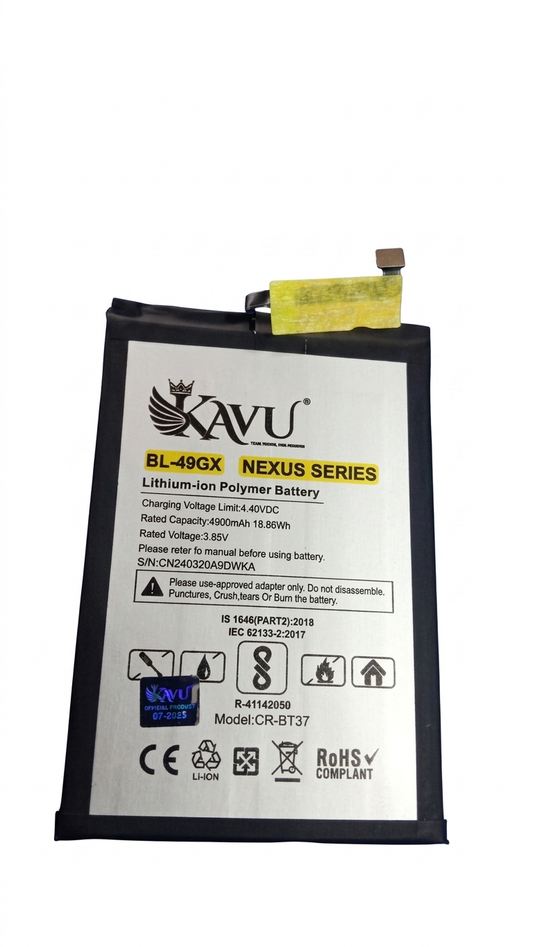 BL-49GX Replacement Battery for Infinix Hot 11s – 5000mAh / 4900mAh High-Capacity Mobile Battery