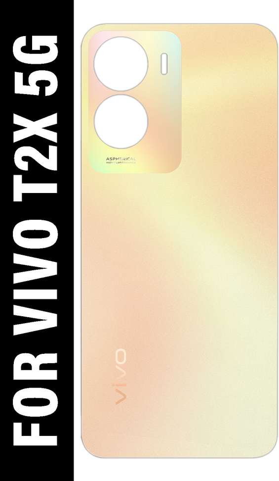 Vivo T2x 5G Back Panel Replacement – Aurora Gold (Best Quality with Logo)