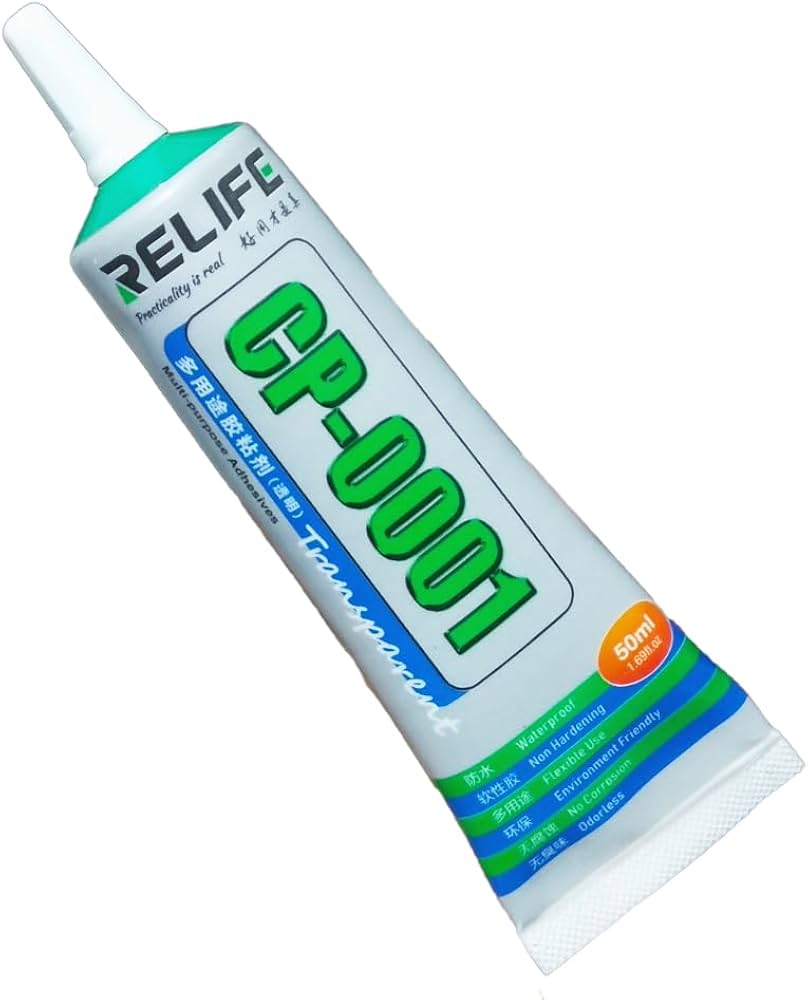 Relife CP-0001 Transparent Multipurpose Adhesive Glue (50ML) – High-Strength Repair for Mobile Screens, Jewelry, and Crafts