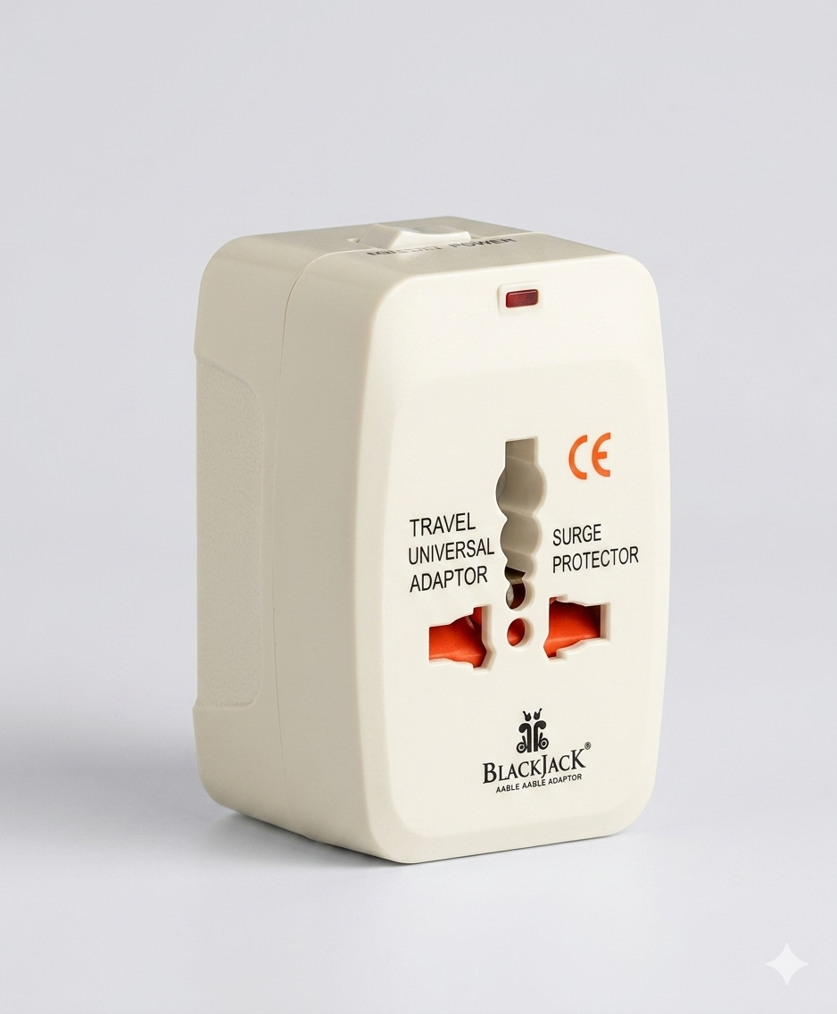 Blackjack Universal International Travel Adaptor – Surge Protector & All-in-One Plug