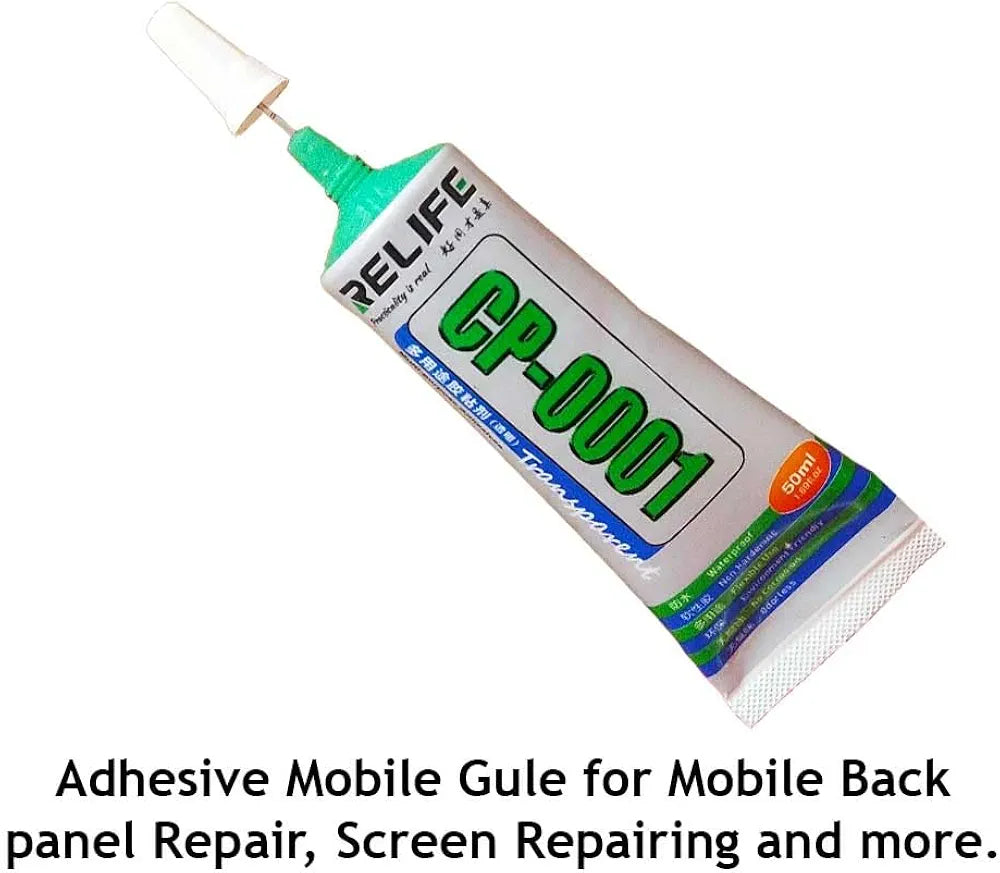 Relife CP-0001 Transparent Multipurpose Adhesive Glue (50ML) – High-Strength Repair for Mobile Screens, Jewelry, and Crafts