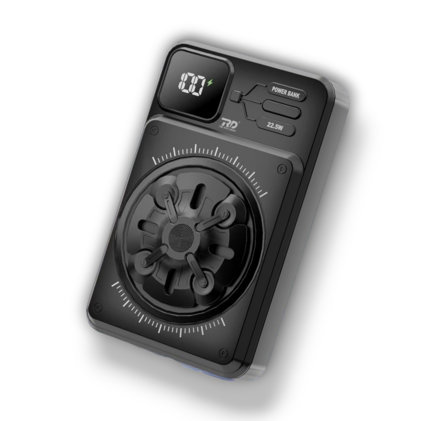 RD SPINEX P-245 Wireless Power Bank – 10000mAh Portable Charger with 22.5W Fast Charging