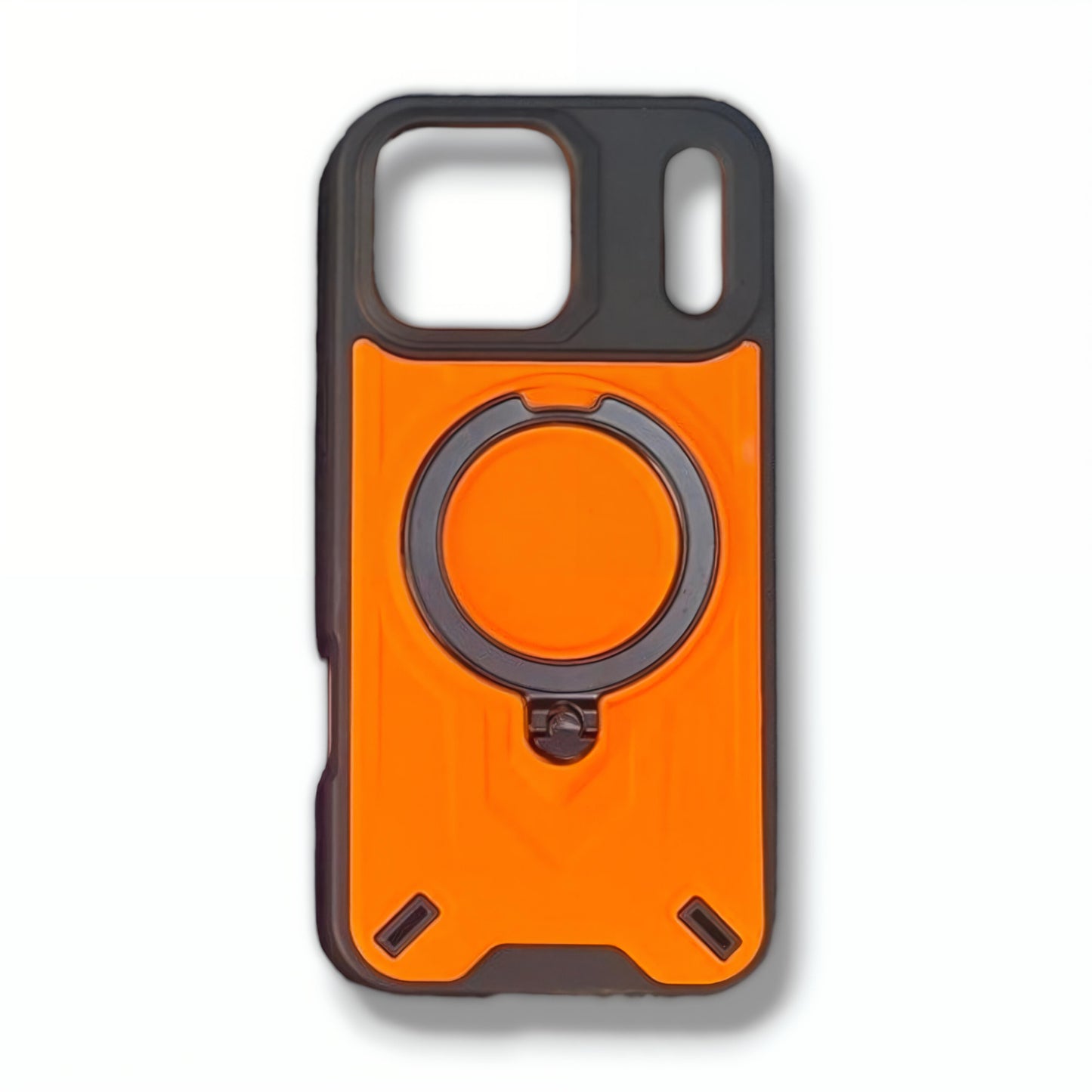iPhone 17 Pro Magnetic Ring Stand Shockproof Case | 360° Rotating Holder | Military Grade Protection | Anti-Scratch Back Cover