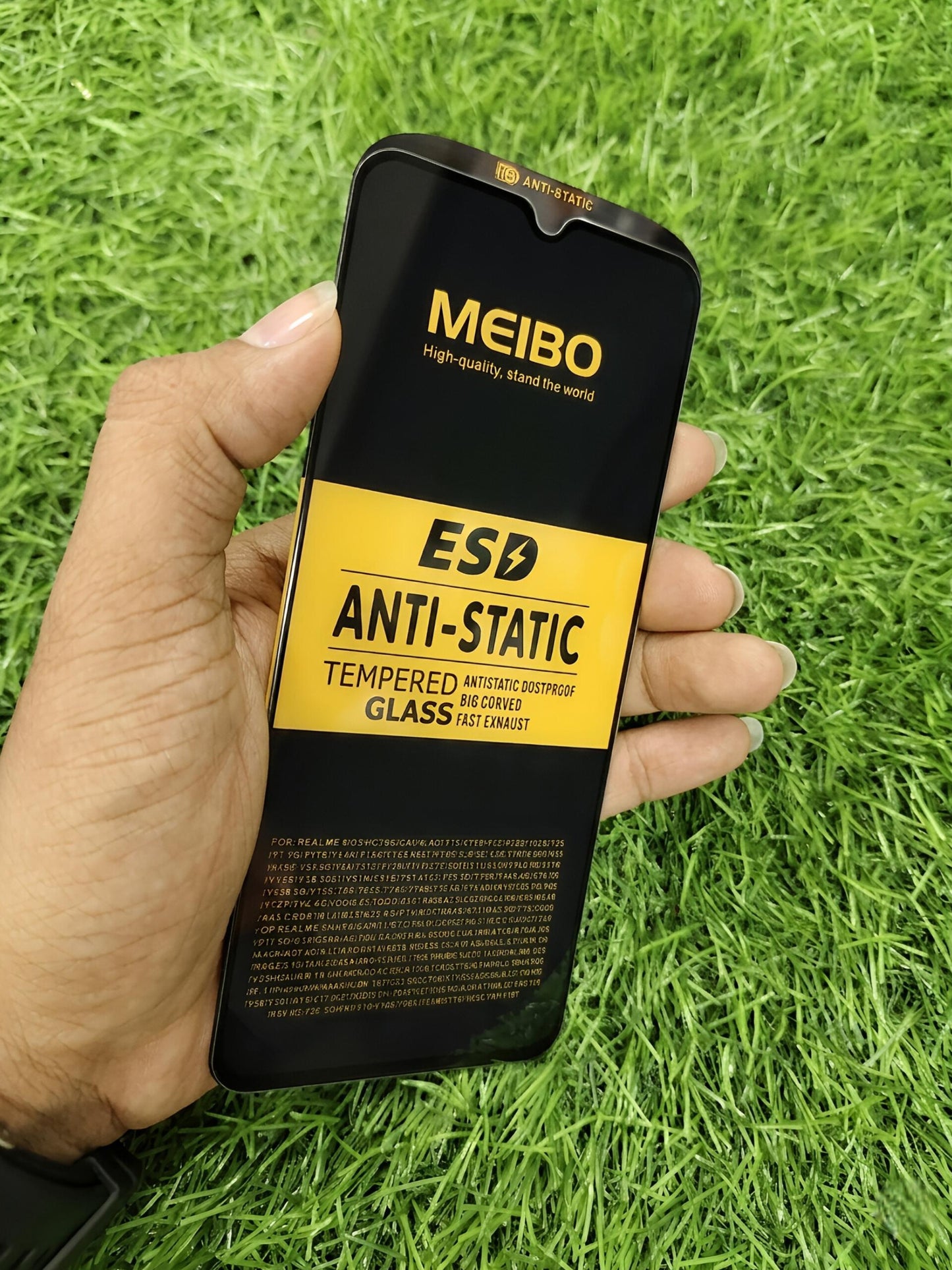 Premium MEIBO Realme 5 Tempered Glass | ESD Anti-Static Technology | Fast Exhaust Air-Bubble Free